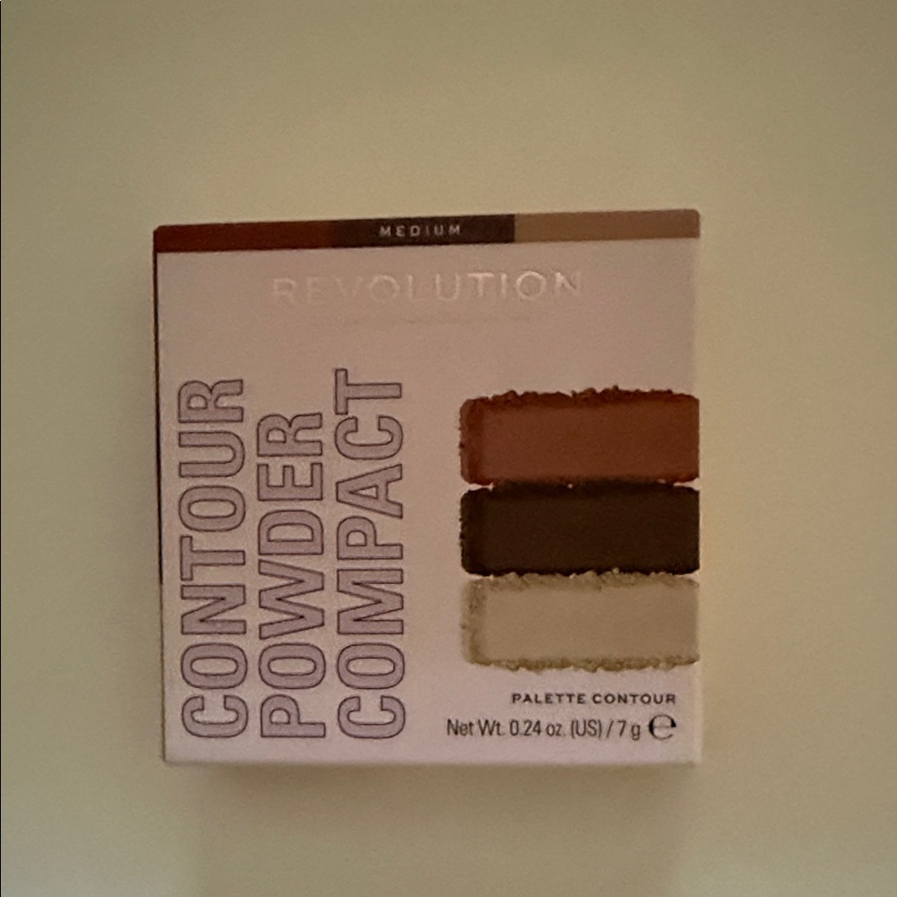 Revolution Medium Contour Palette - Brown, Tan, powder